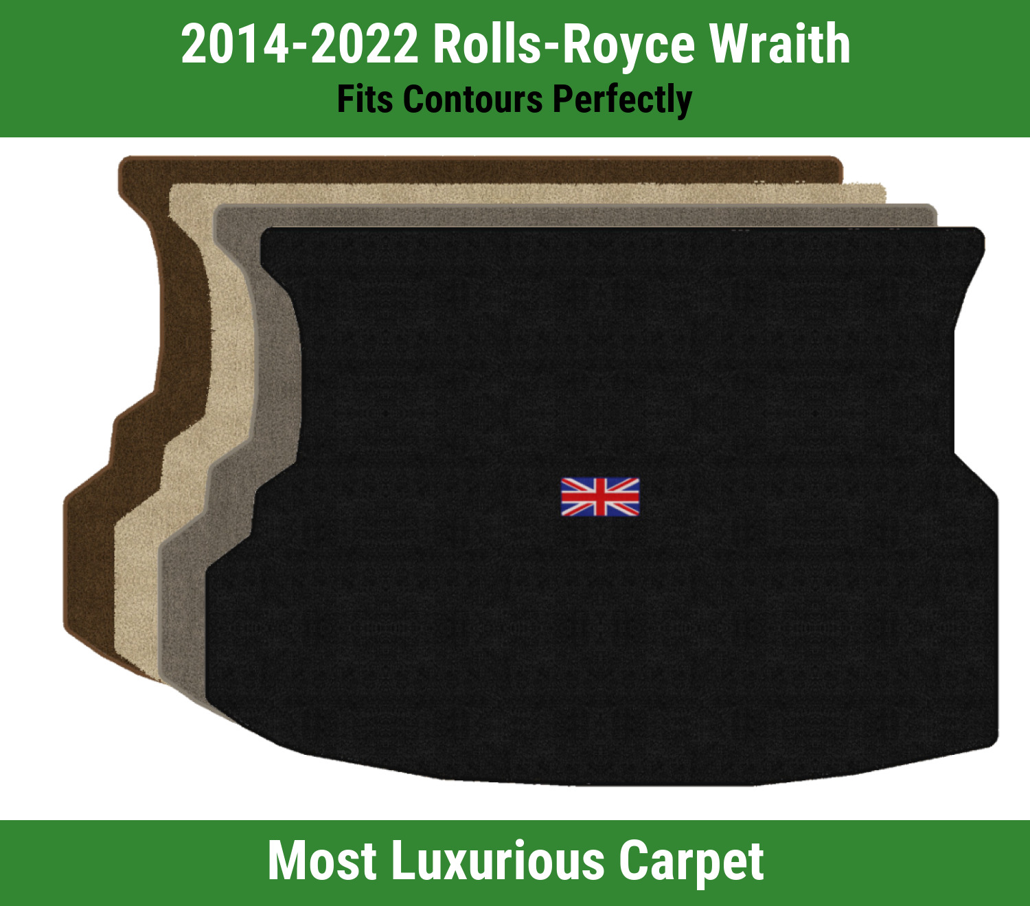 Lloyd Luxe Trunk Carpet Mat for 2014-2022 Rolls-Royce Wraith w/British ...