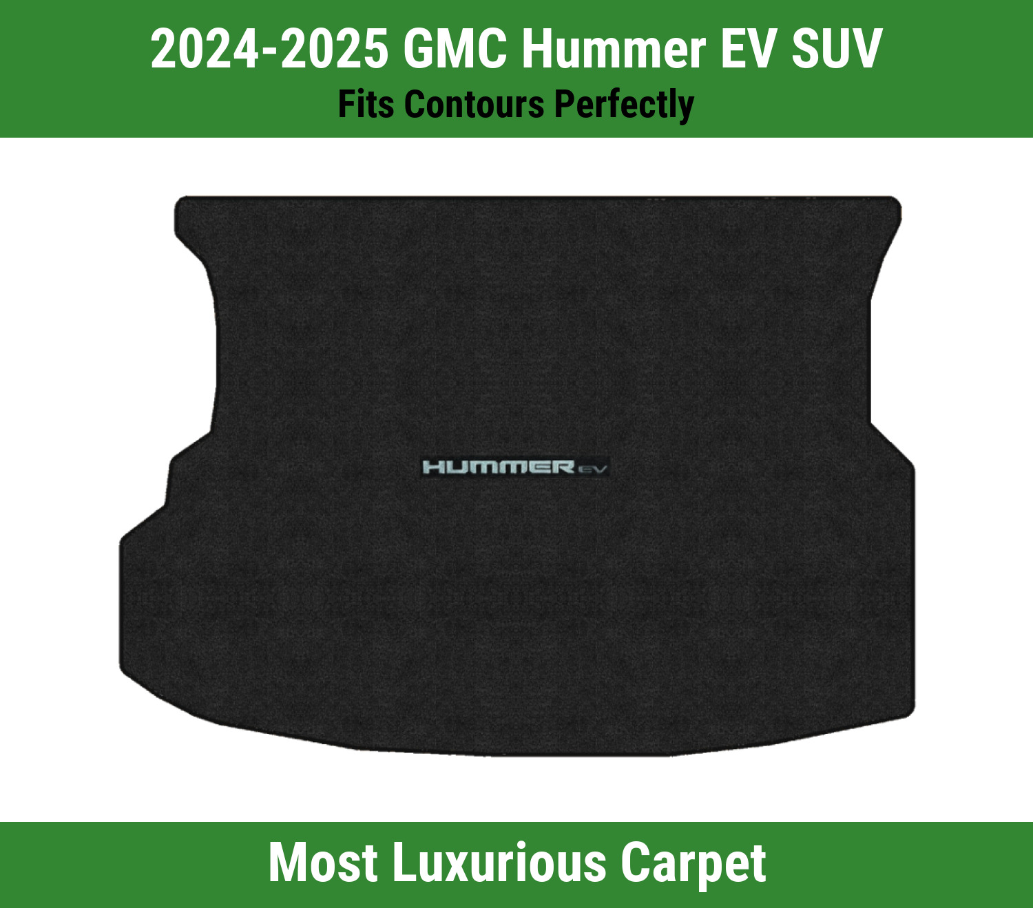 Lloyd Luxe Cargo Mat for '24-25 GMC Hummer EV SUV w/HummerEV Silver on ...