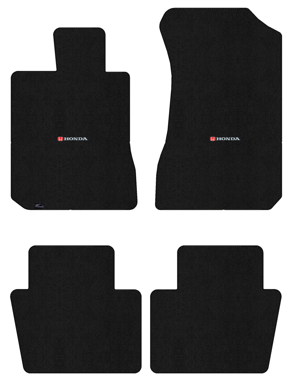 Lloyd Ultimat Front & Rear Mats for '90-93 Accord w/Red & Black Honda H & Word C - Picture 22 of 76