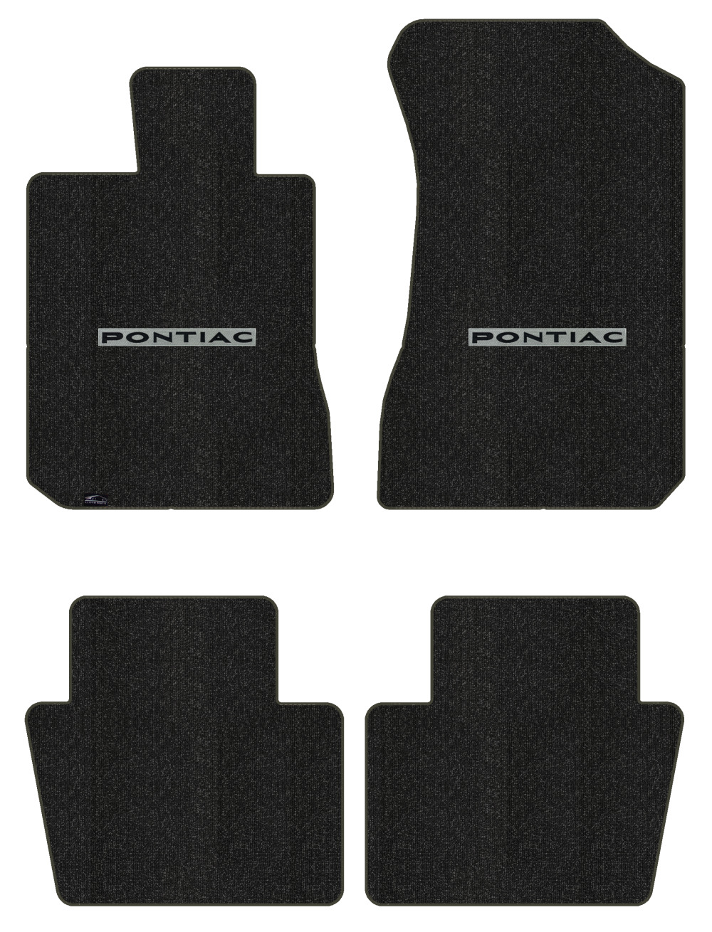 Lloyd Berber Front & Rear Mats for '66-68 Grand Prix w/Black on Silver Pontiac - Picture 33 of 54