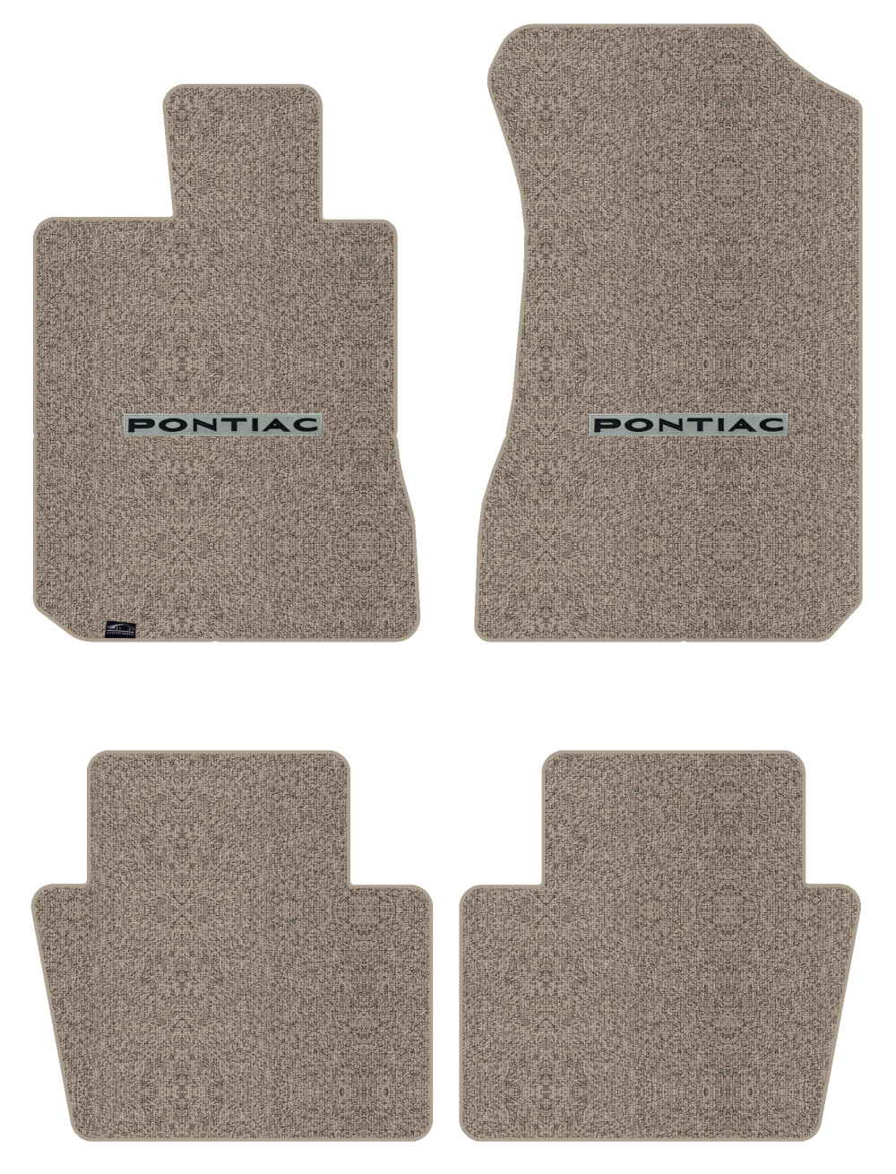 Lloyd Berber Front & Rear Mats for '66-68 Grand Prix w/Black on Silver Pontiac - Picture 44 of 54